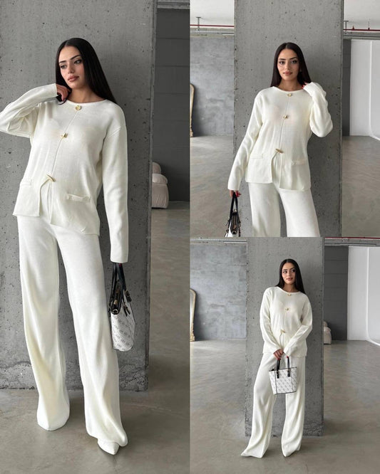 Ensemble maille crème