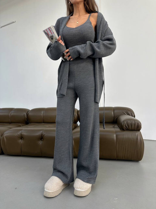 Ensemble maille gris